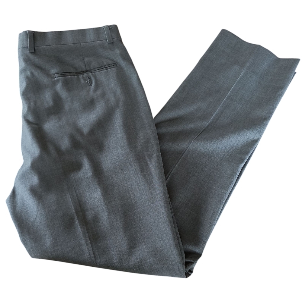Men's Gray Jos.A.Bank Slim Fit Traveler Trousers Size 36